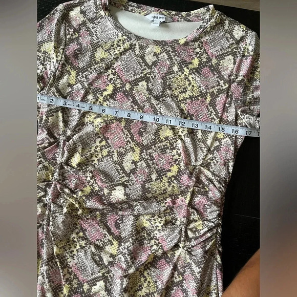 Nine West Snake Print Dress SZ M - Picture 2 of 5